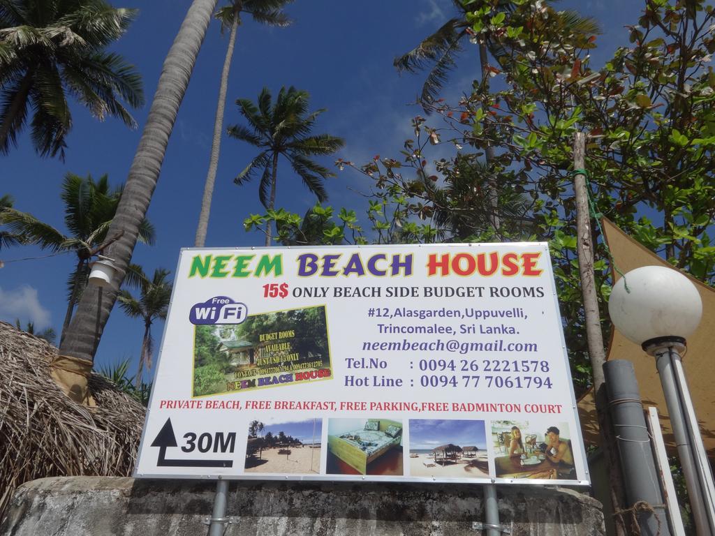 Neem Beach House Тринкомалі Екстер'єр фото